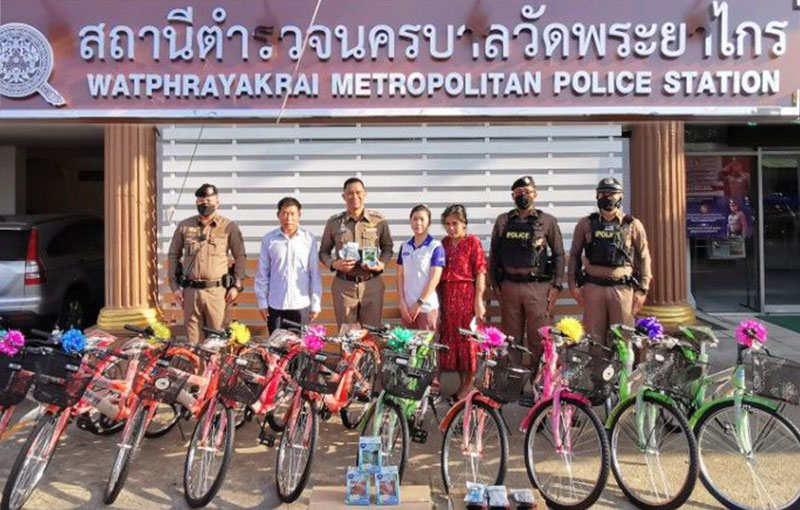 โครงการ CSR แบ่งปันส่งความสุข ASAKI มอบจักรยาน ให้กับ สถานีตำรวจนครบาลวัดพระยาไกร