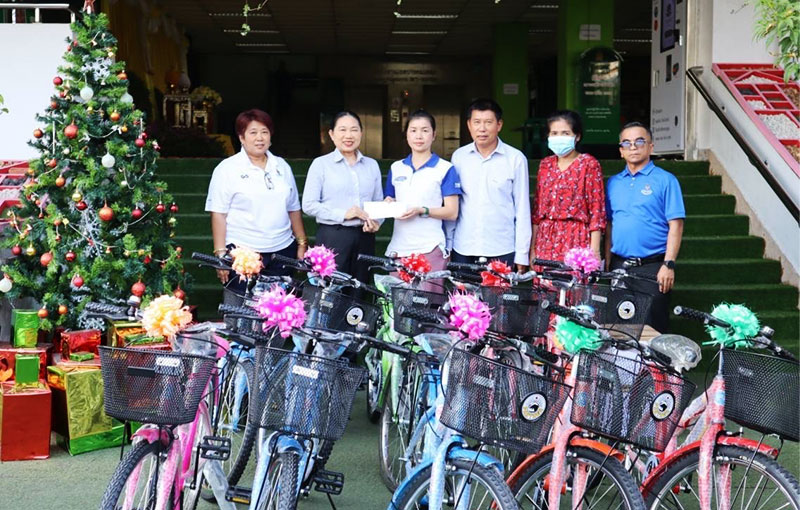 โครงการ CSR แบ่งปันส่งความสุข ASAKI มอบจักรยาน ให้กับสำนักงานเขตบางคอแหลม